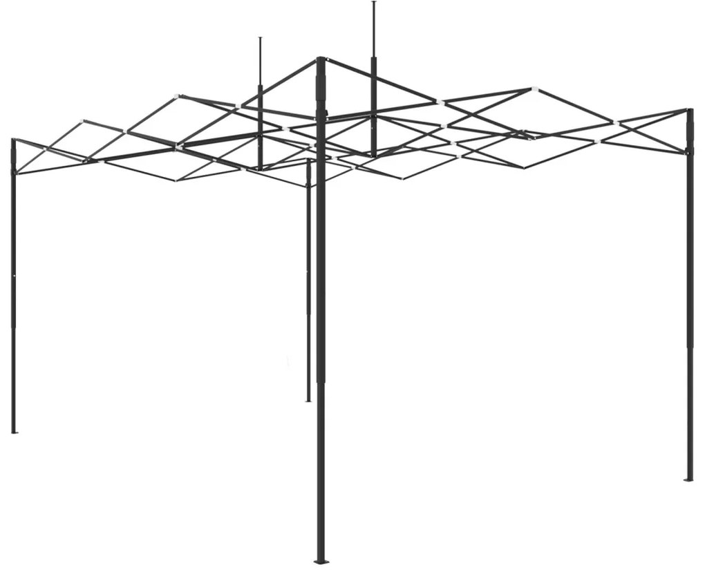Sétáló Üvegház Felhajtható Vázal – Zöld, 430 x 290 x 315 cm, Acél