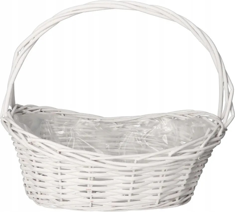 Fonott Kosár Ajándékkosarak XL Fehér Nagy