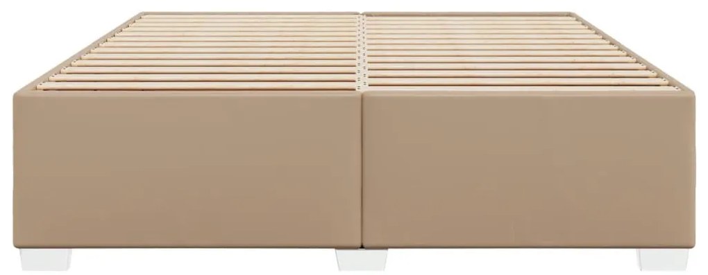 cappuccino színű műbőr ágykeret 180x200 cm