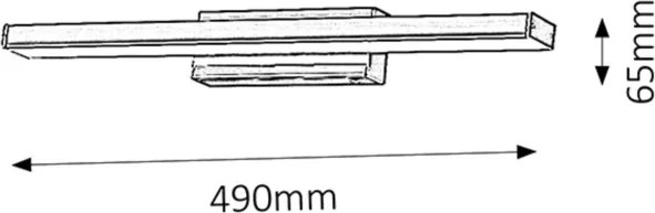 Rabalux 5897 - LED fali fürdőszobai lámpa JOHN LED/12W