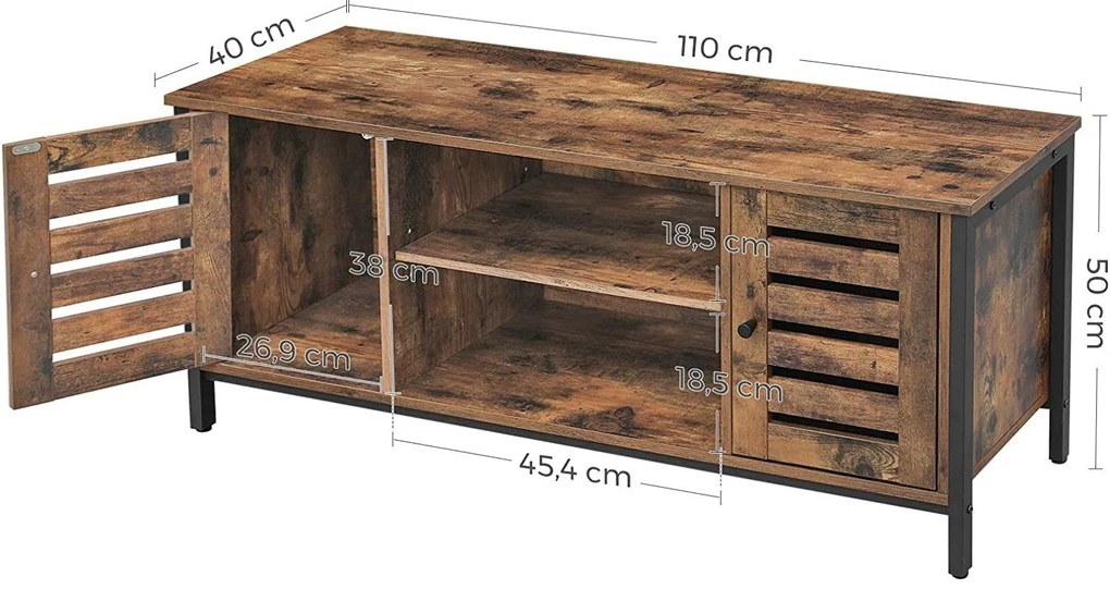 TV szekrény, TV állvány tárolóval 110 x 40 x 50 cm
