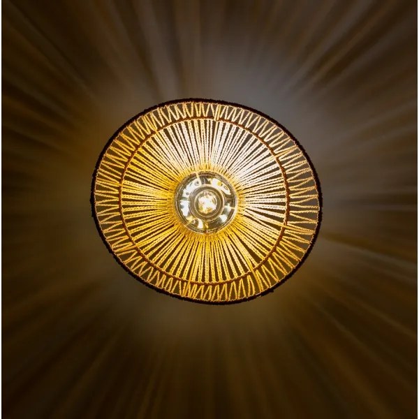 Brilagi - LED függeszték kábellel CERIA BOHO 1xE27/40W/230V átm. 30 cm barna