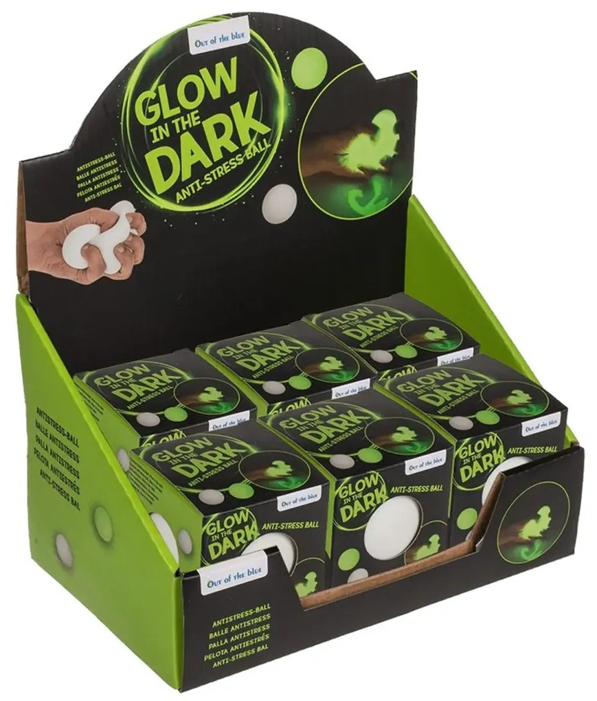 Sötétben fénylő anti-stressz labda