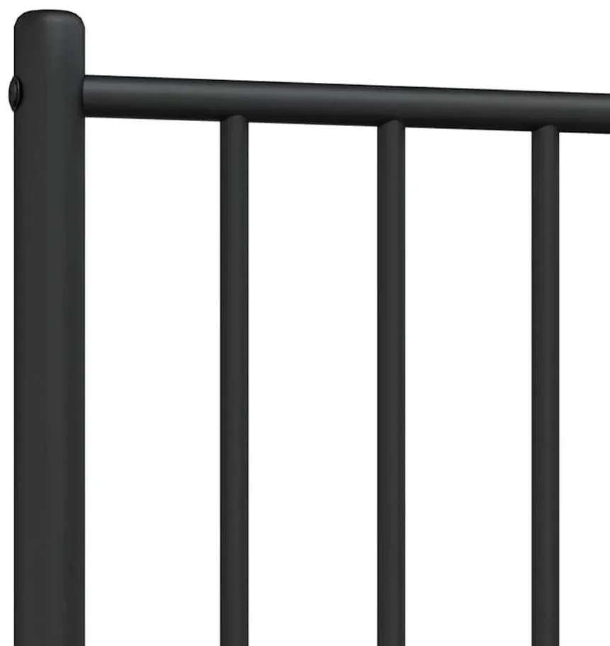 fekete fém fejtámla 100 cm