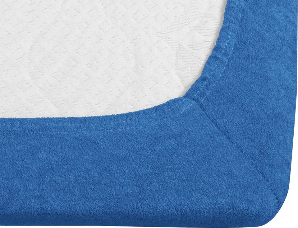 Frottír EXCLUSIVE sötétkék lepedő 200x220 cm