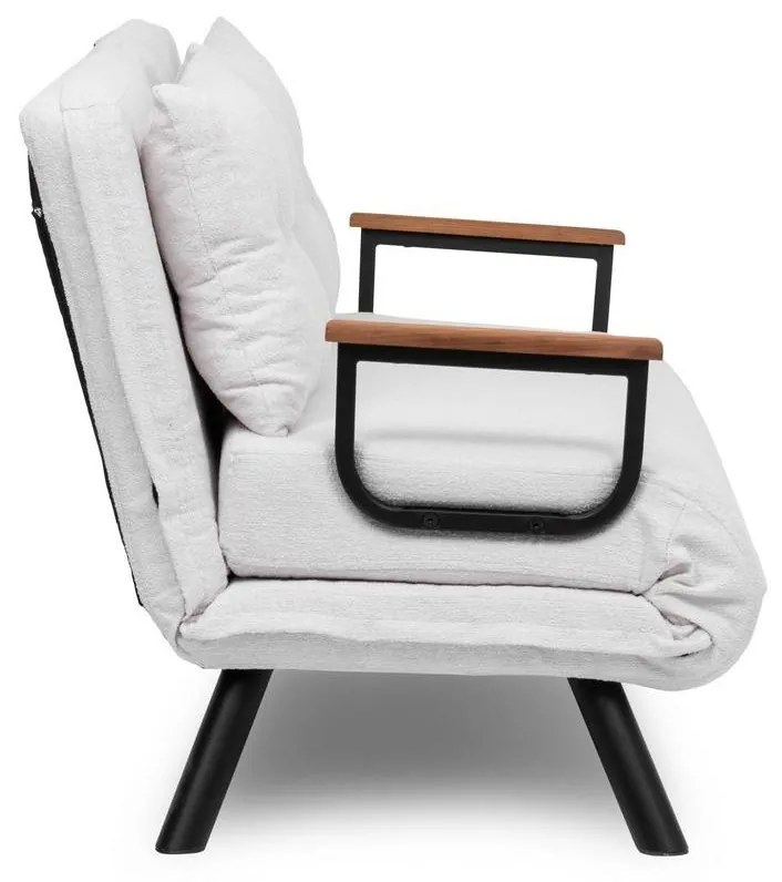 Kanapé futon Sandy (fehér). Akció -22%. 1101768