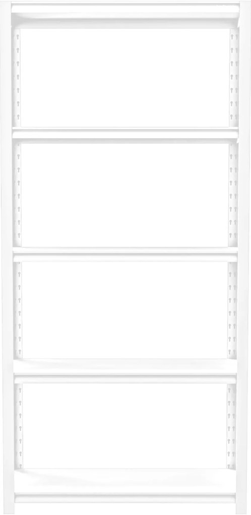 Fémállvány garázsba SAM, 900 x 1830 x 450 mm, fehér