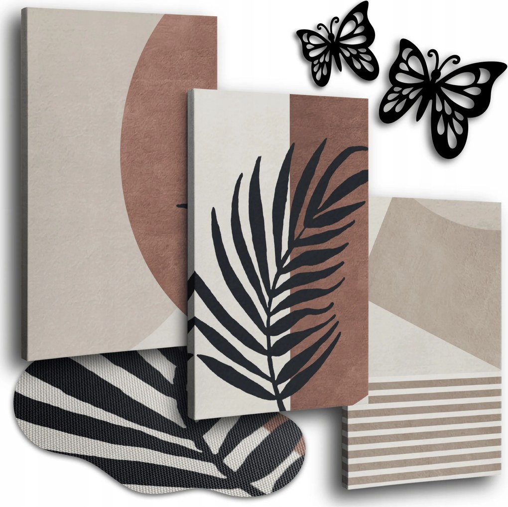 Geometrikus Vászonkép 120x50 cm Triptichon Nappali Képek Absztrakt