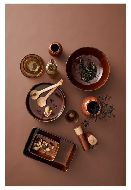 Borostyán színű kerámia só- és borsőrlő szett 2 db-os Gastro Amber – Bitz