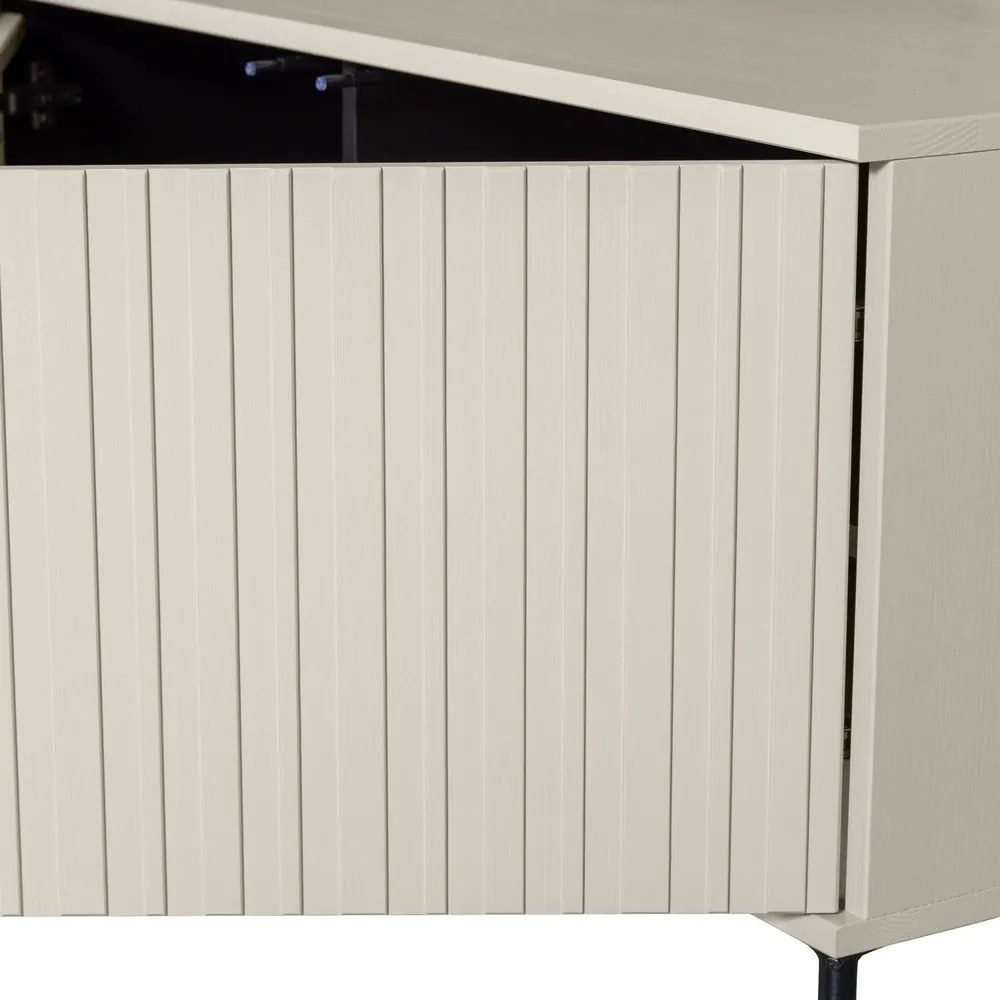 Világosszürke borovi fenyő TV-állvány 150x56x44 cm New Gravure – WOOOD