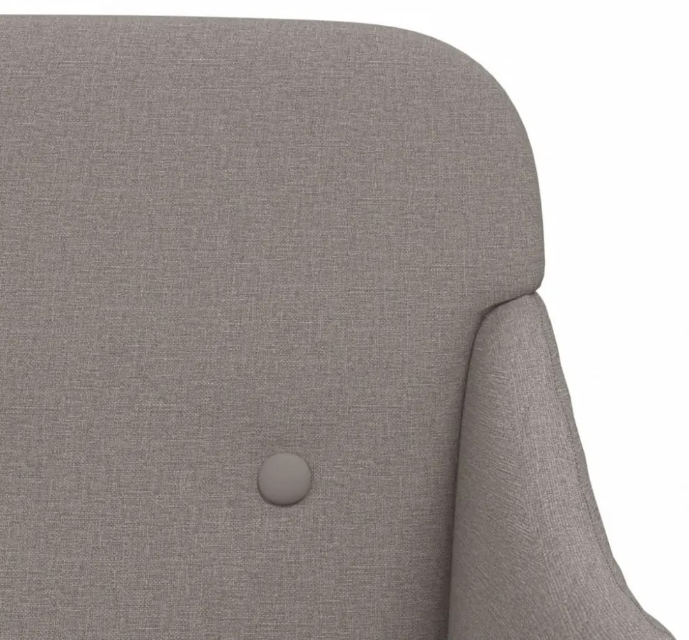 vidaXL tópszínű szövet pad 110 x 76 x 80 cm