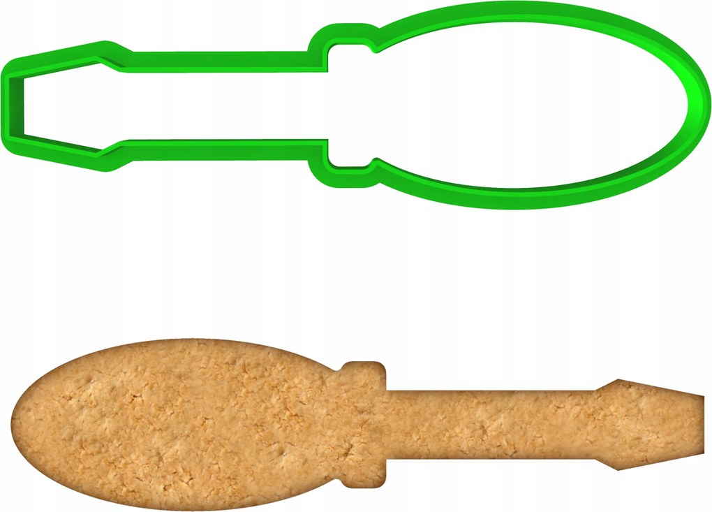 Mézeskalács lyukasztó Apák Napjára Szerszámok Csavarhúzó 12cm