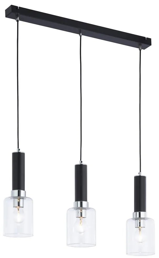 Jupiter 1869 - TU3 - Csillár zsinóron TULUZA 3xE27/60W/230V ezüst