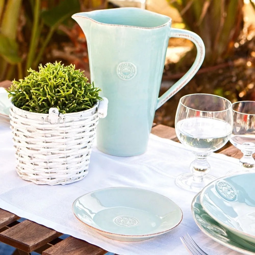 Türkiz agyagkerámia füles kancsó, 1,5 l - Costa Nova