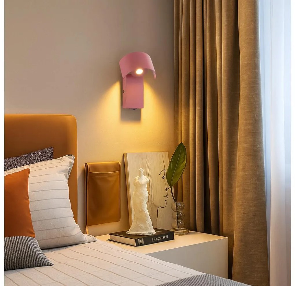 Brilagi - LED Fali lámpa VASTO LED/3W/230V piros Burgundi