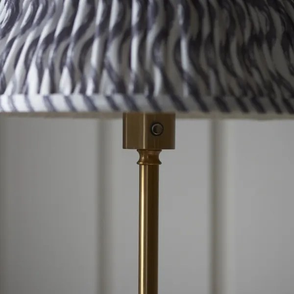 Endon 114785 - BURLEY dimmelhető, újratölthető állólámpa LED/1,5W/5V, sárgaréz/szürke