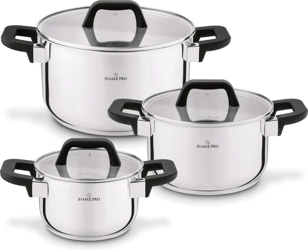 Edénykészlet Starke Pro Gömb rozsdamentes acél 6 db-os