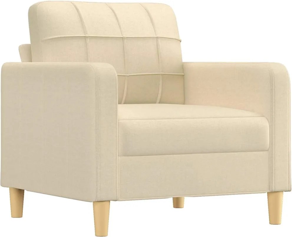 vidaXL krémszínű szövet kanapéfotel 60 cm
