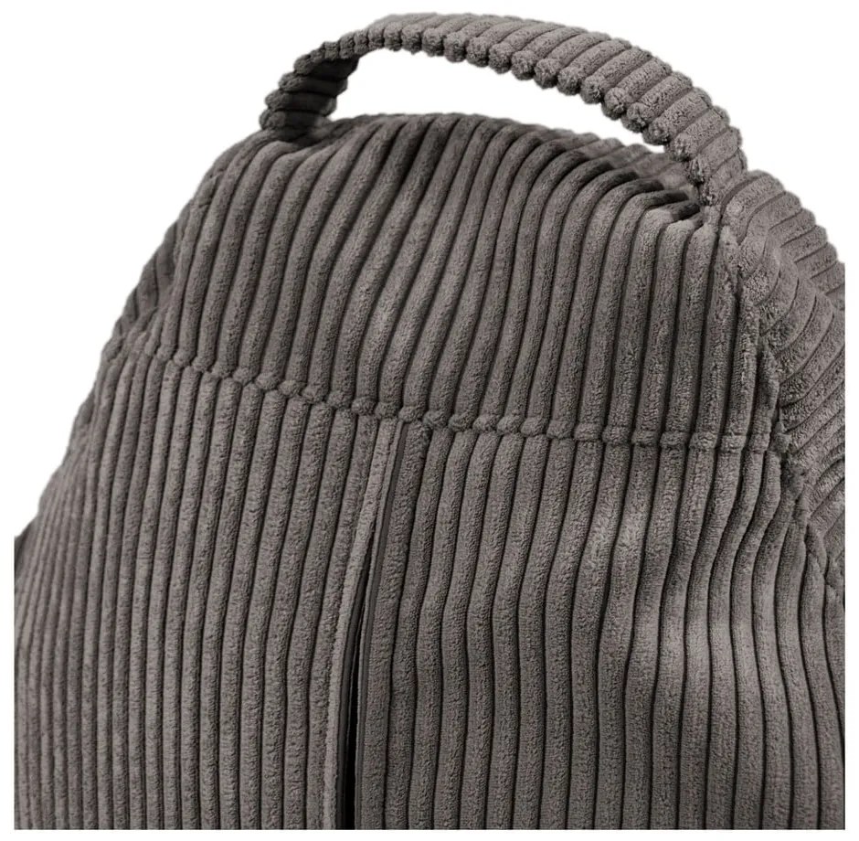 Mustársárga kordbársony gyerek babzsákfotel Game Amuse – SLOWDOWN