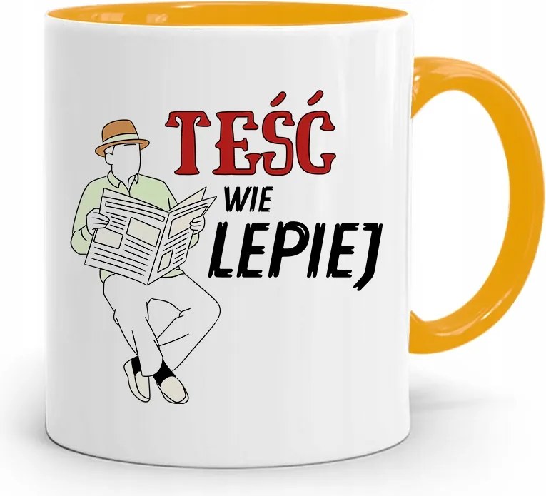 Sárga Bögre Apósnak Após Tudja A Legjobban Ajándék fényképes nyomattal