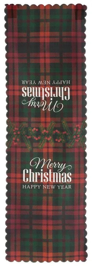 Tartan Christmas 4 db karácsonyi párnahuzat és asztali futó szett - Minimalist Cushion Covers