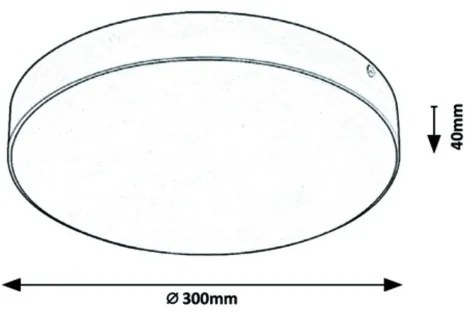 Rabalux - LED mennyezeti lámpa LED/24W/230V 2800-6000K IP44 fehér