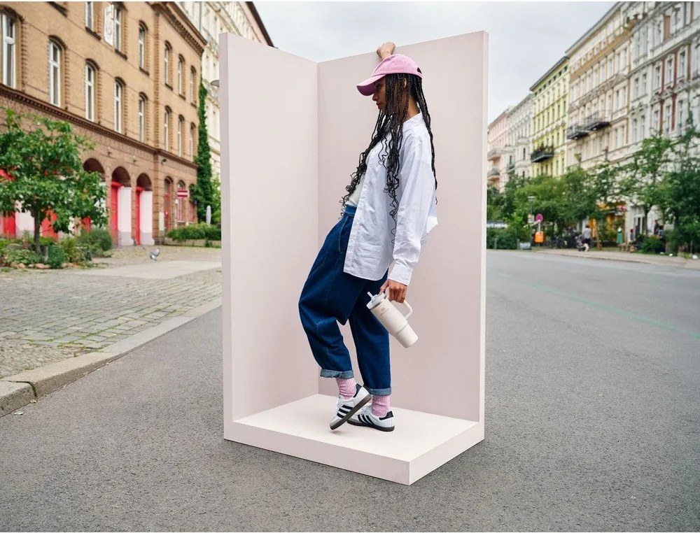 Krémszínű rozsdamentes acél termosz szívószállal 890 ml Quencher H2.O FlowState™ Tumbler Cream 2.0 – Stanley