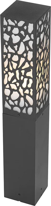 Okos kültéri oszlop fekete 60 cm IP44 Wifi ST64-gyel - Nicole