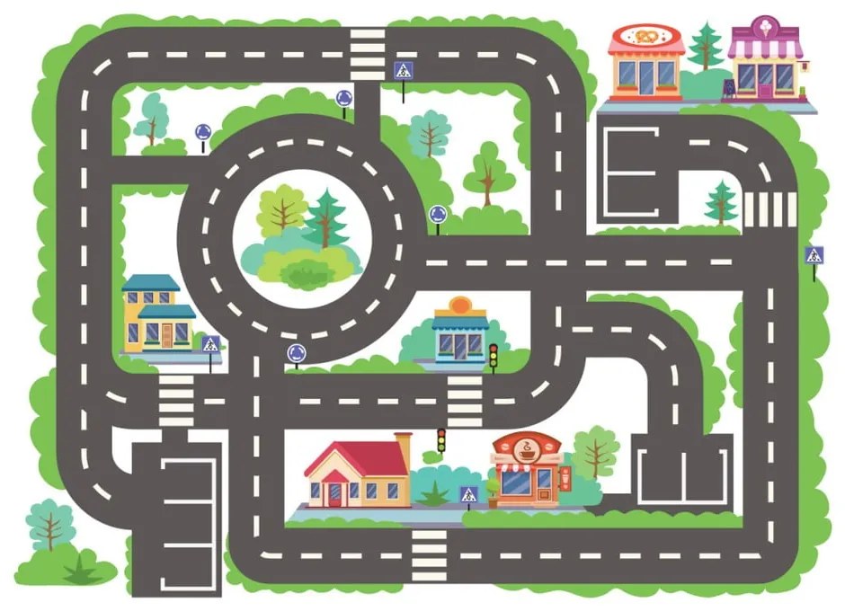 Travel öntapadós, vinil padlómatrica gyerekeknek - Ambiance