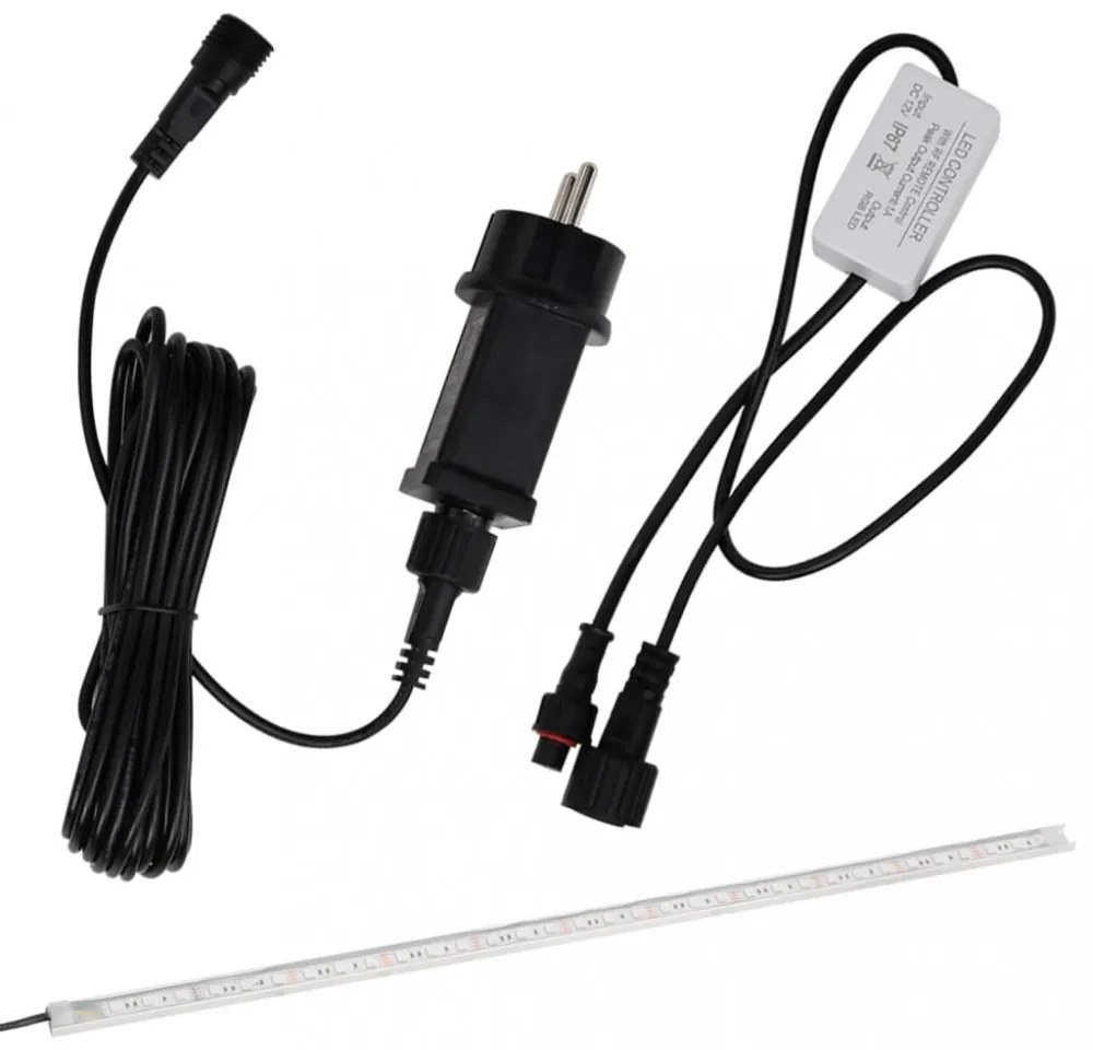 akril vízeséskifolyó RGB LED-ekkel 45 cm