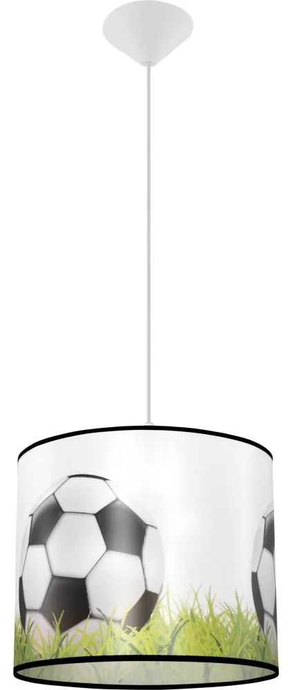 Sollux SL.1428 - Gyerek csillár zsinóron FOOTBALL 1xE27/15W/230V átm. 30 cm