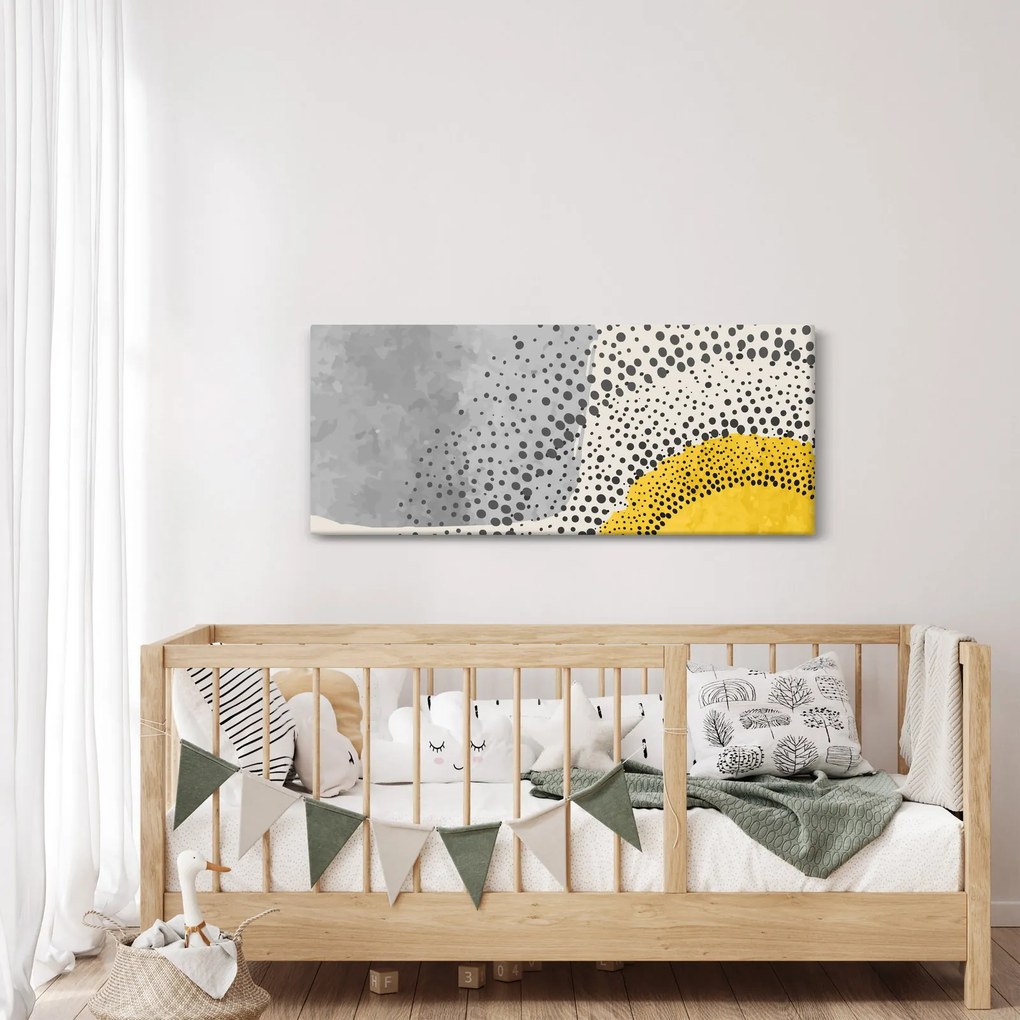 Kép - N⁰3 strand absztrakt festménye (120x50 cm)