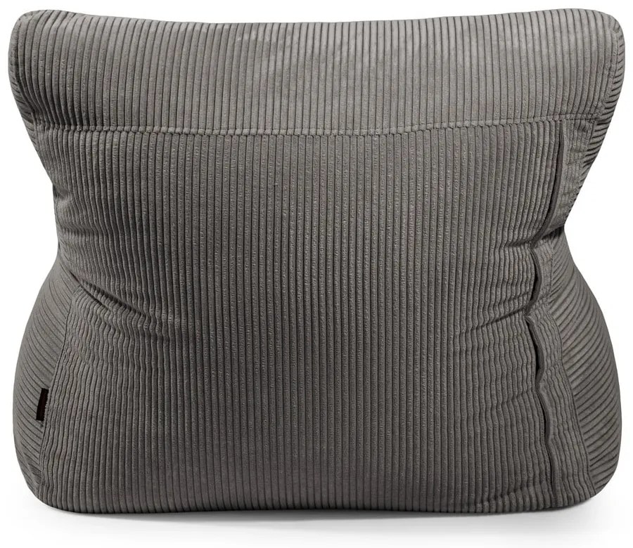 Sötétbarna kordbársony babzsákfotel Lounge 100 – SLOWDOWN