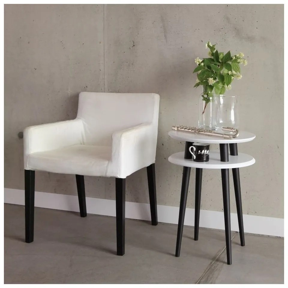 UFO grafitszürke dohányzóasztal, ⌀ 45 cm - Ragaba