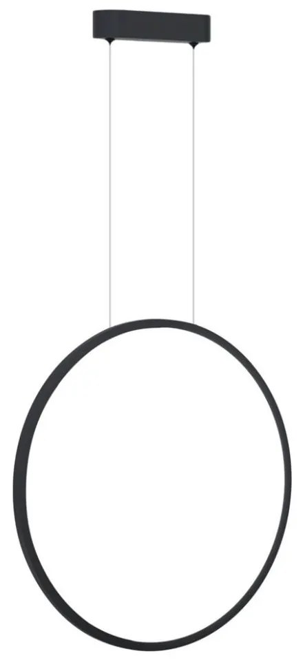 Milagro LED Fürdőszobai csillár zsinóron SATURNO LED/28W/230V IP44 antracit MI2153