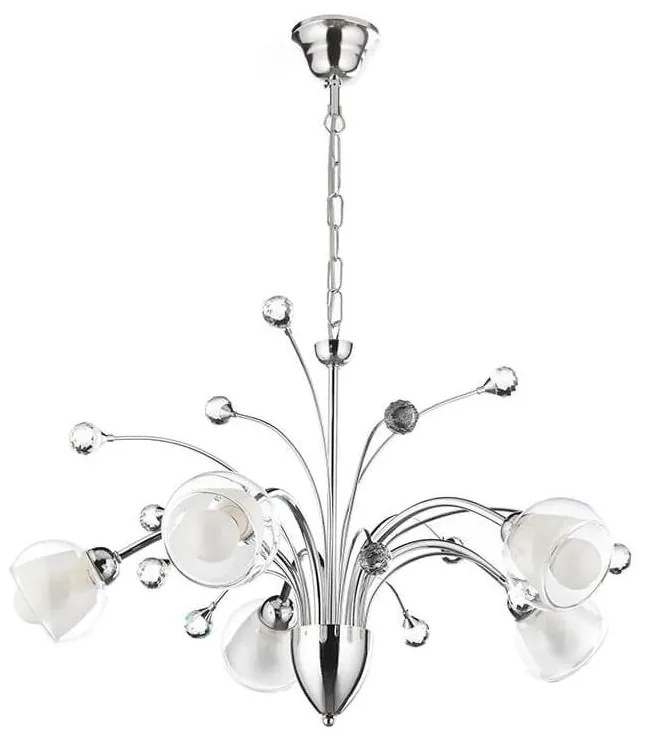 ONLI - Csillár láncon DIAMANTE 5xE14/6W/230V