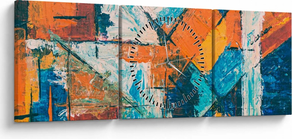 Kép - Absztrakció (órával) (90x30 cm)