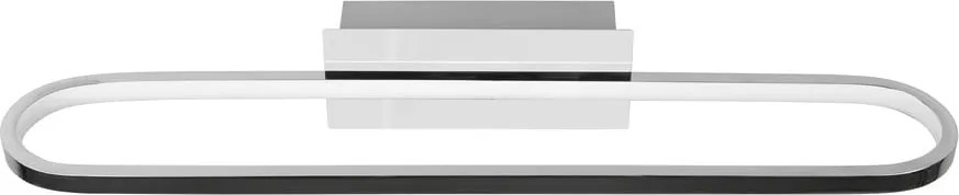 Fényes ezüstszínű LED fali lámpa (hosszúság 60 cm) Gianni – Trio