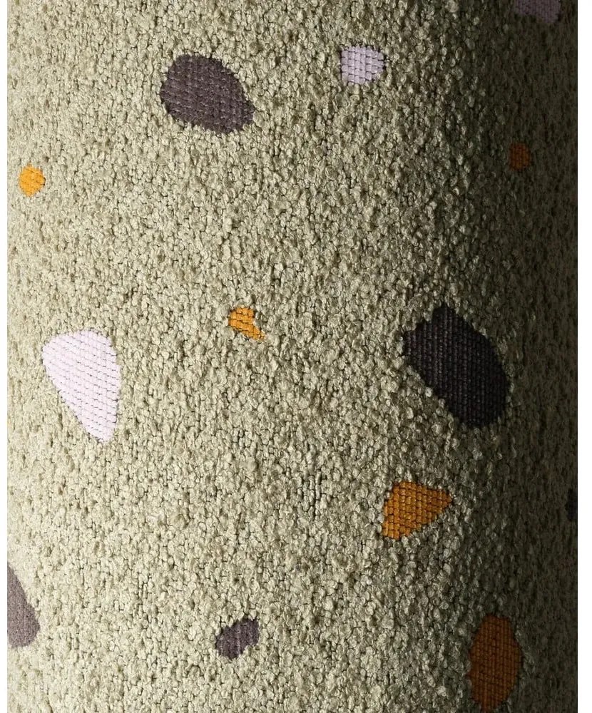 Zöld buklé-zsenília gyerek fotel Terrazzo Cloud – Wigiwama