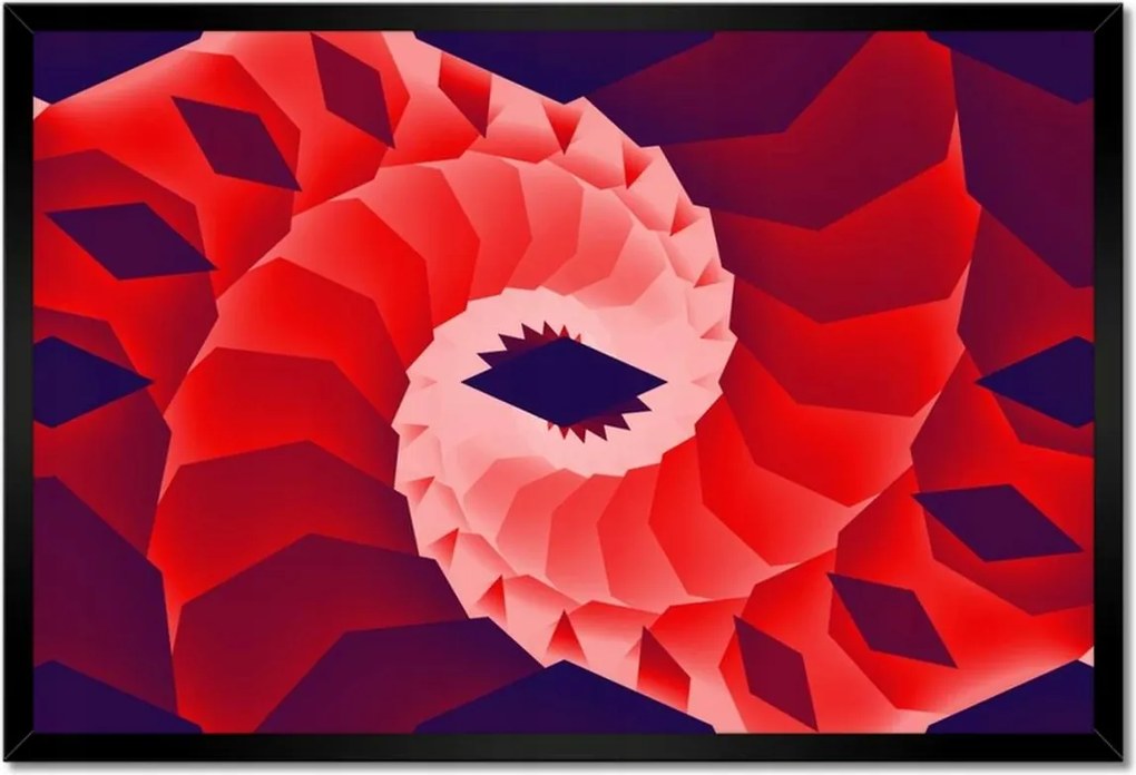 Poszter keretben 60x40 Piros kanyar