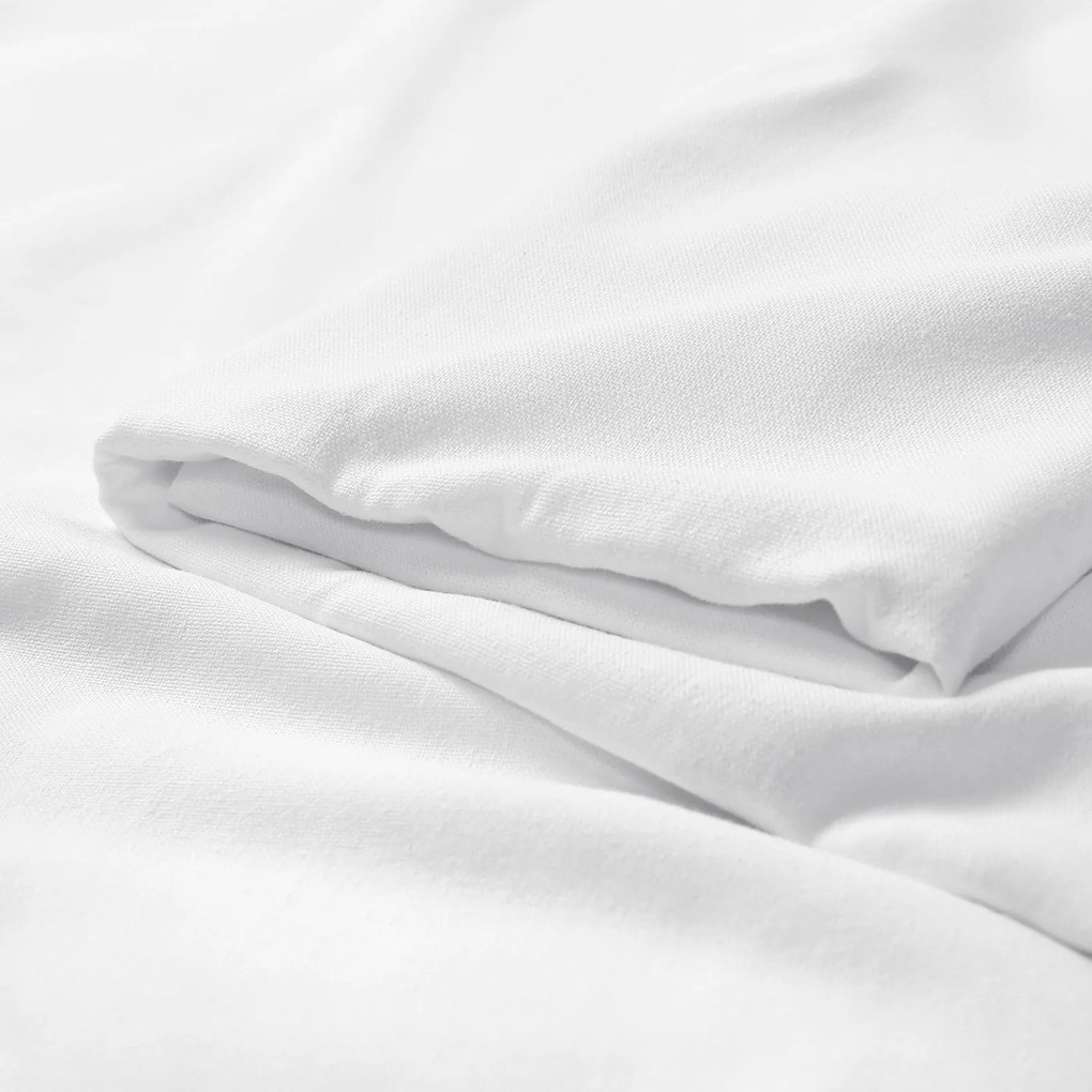 Goldea természetes lenvászon keverék - fehér 300 cm