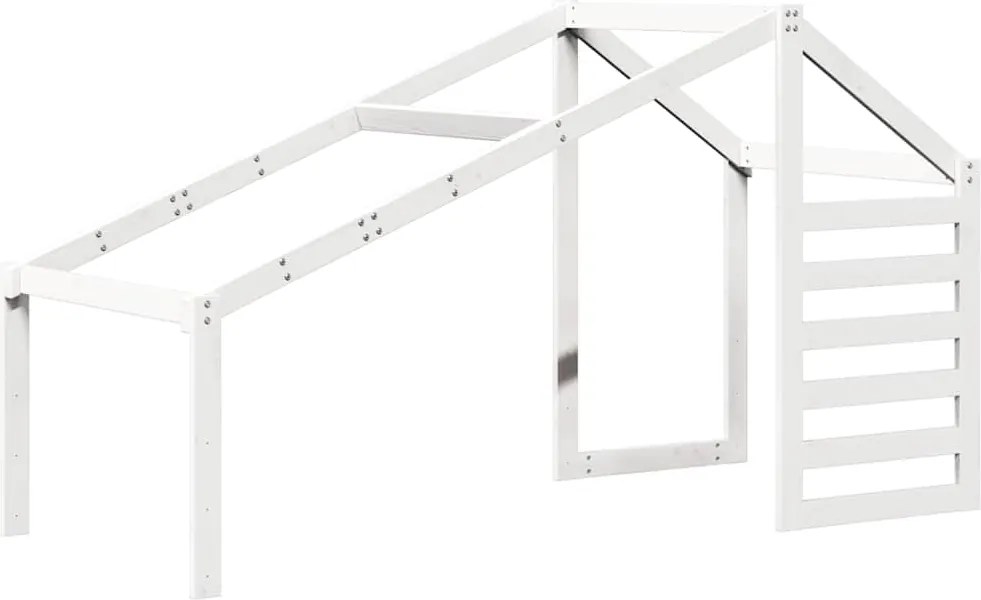 vidaXL fehér tömör fenyőfa gyerekágytető 198 x 97 x 113 cm