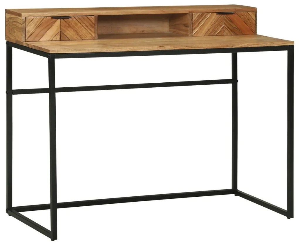 Íróasztal 110x50x87 cm Szilárd Fa Akác