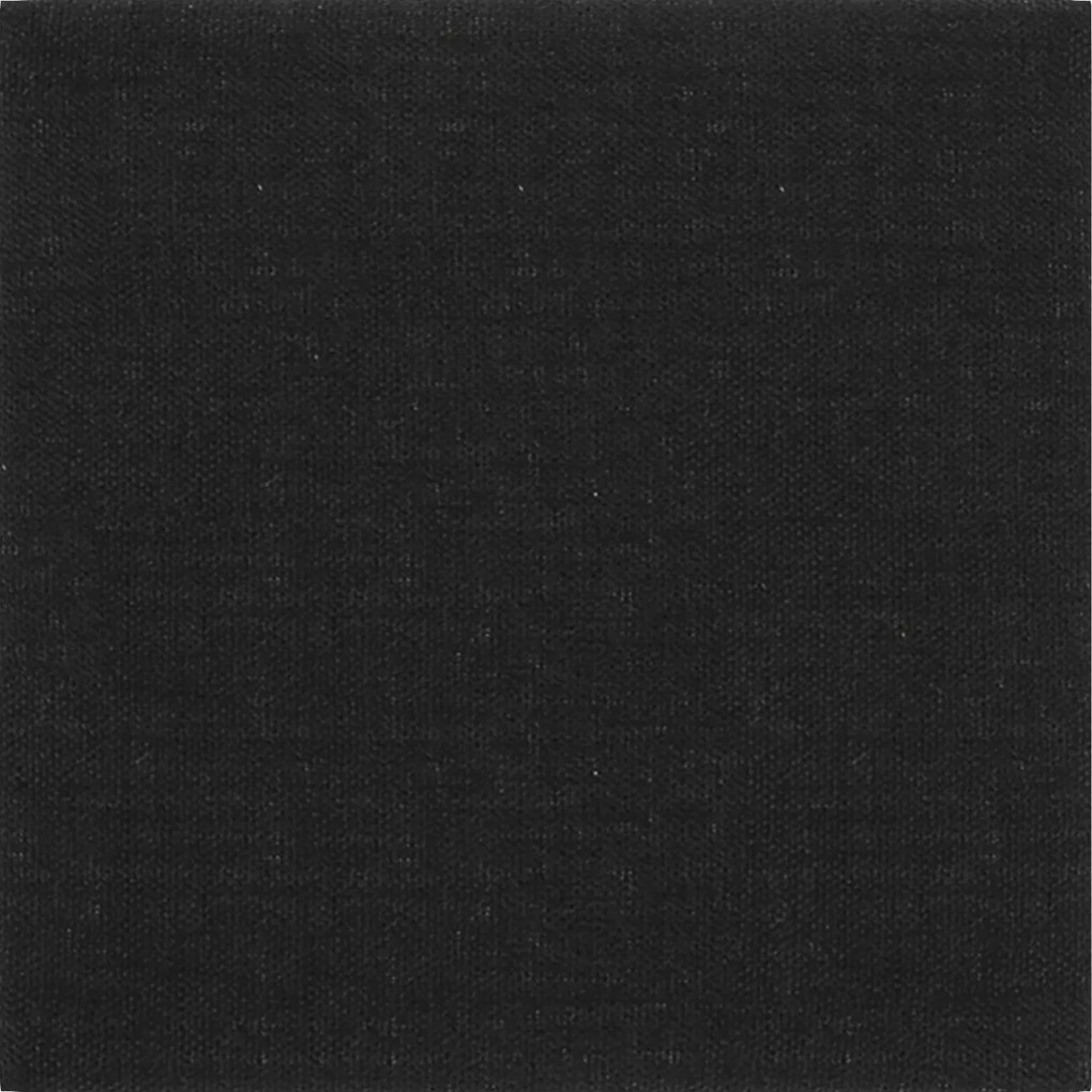 vidaXL Fali Fejtámla 12 pcs Fekete 30 x 30 cm szövet