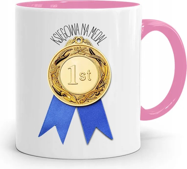 Rózsaszín Bögre Ajándék Könyvelőnek, fényképes nyomattal