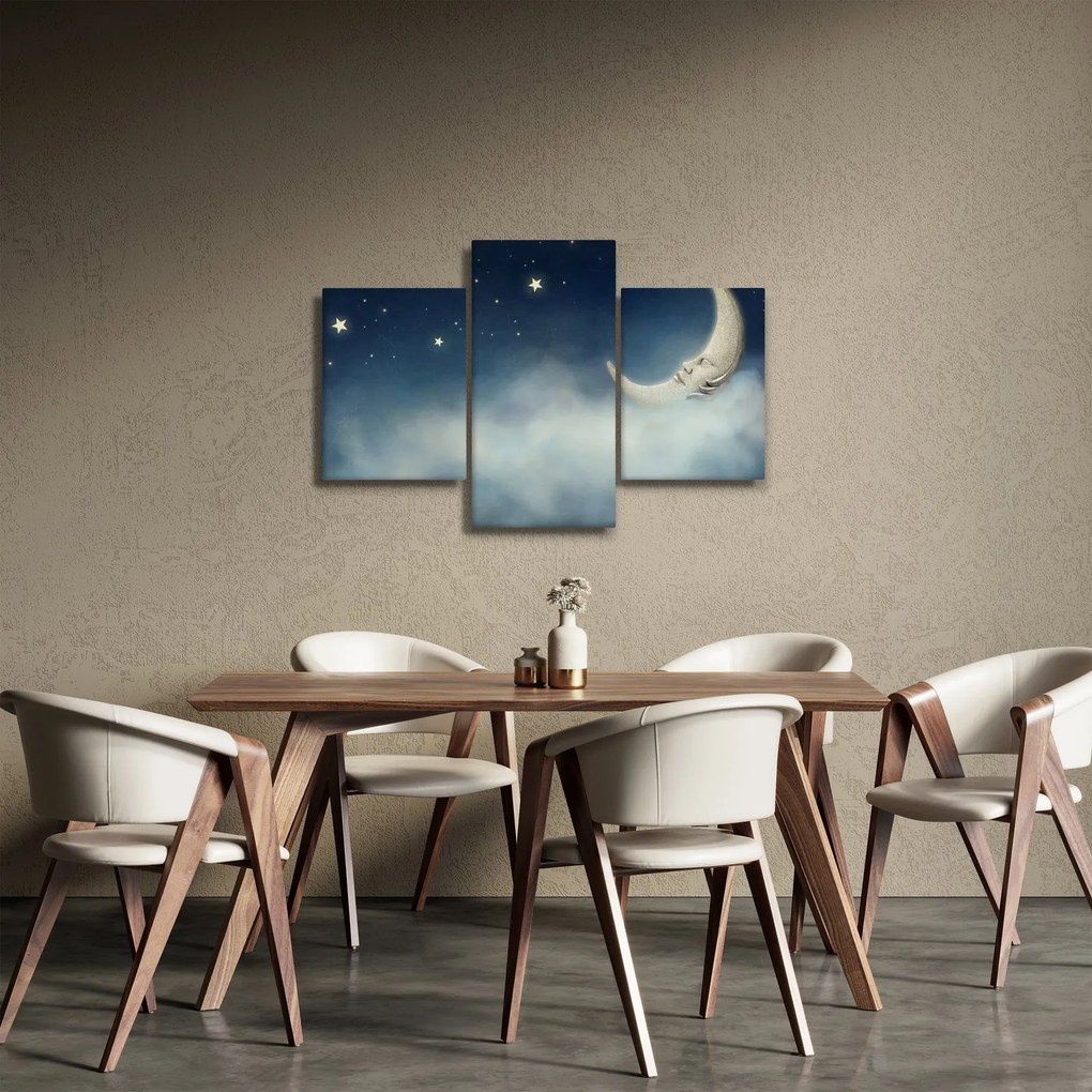 Kép - Hold csillagokkal (90x60 cm)