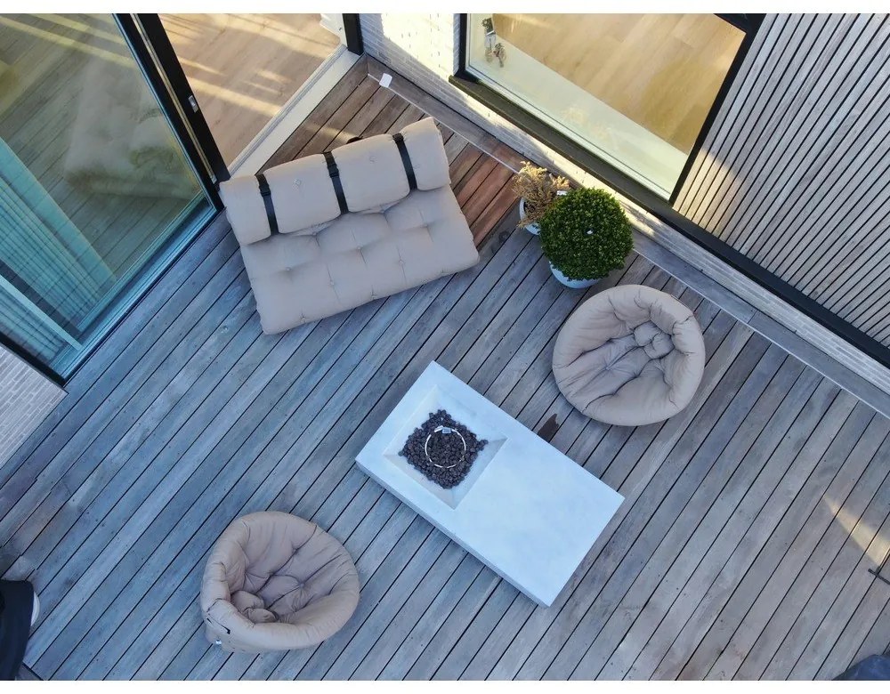 Design OUT™ Nido White kinyitható fehér kültéri fotel - Karup Design