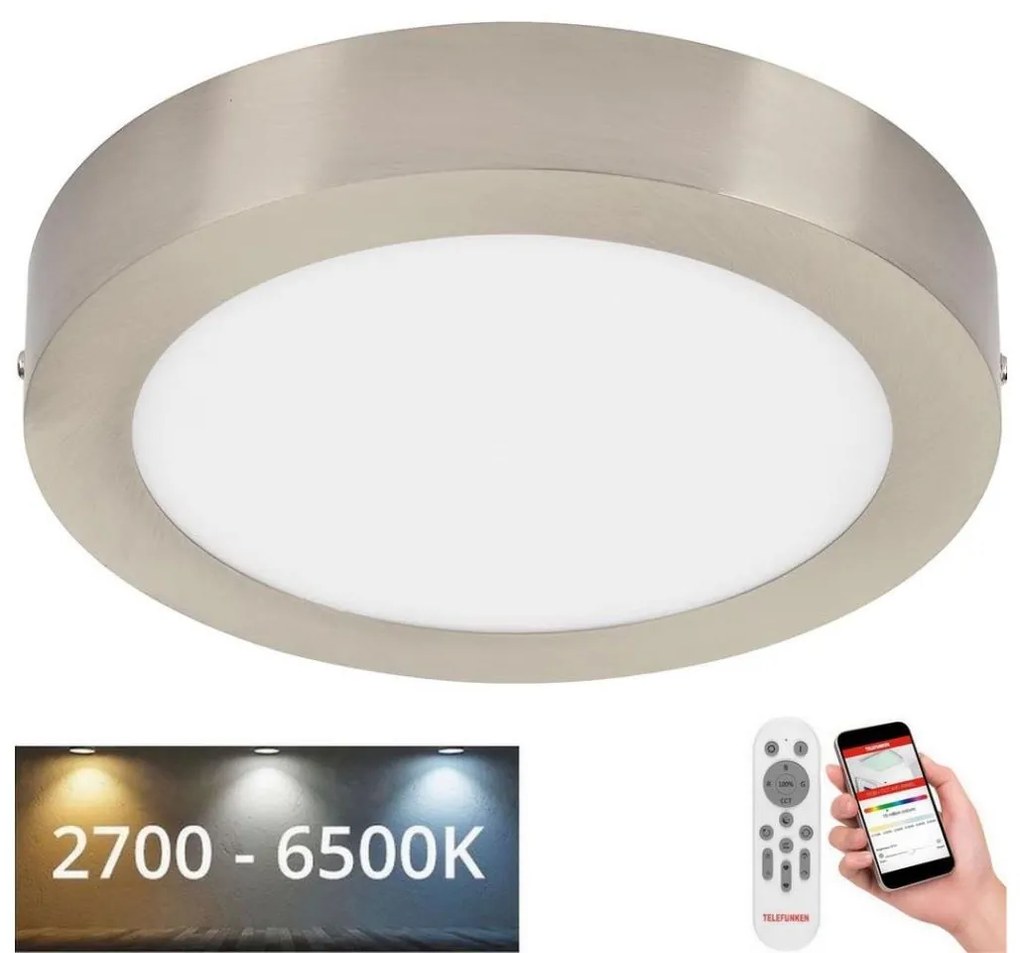 Telefunken Telefunken 309502TF - LED RGBW Mennyezeti lámpa LED/18W/230V 2700-6500K WiFi + távirányító BL1945