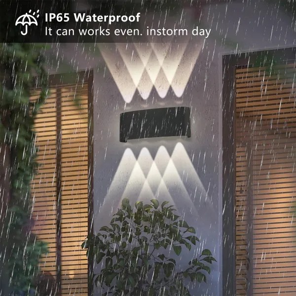 Brilagi - LED kültéri fali lámpatest FLAREBOX LED/8W/230V fekete IP65