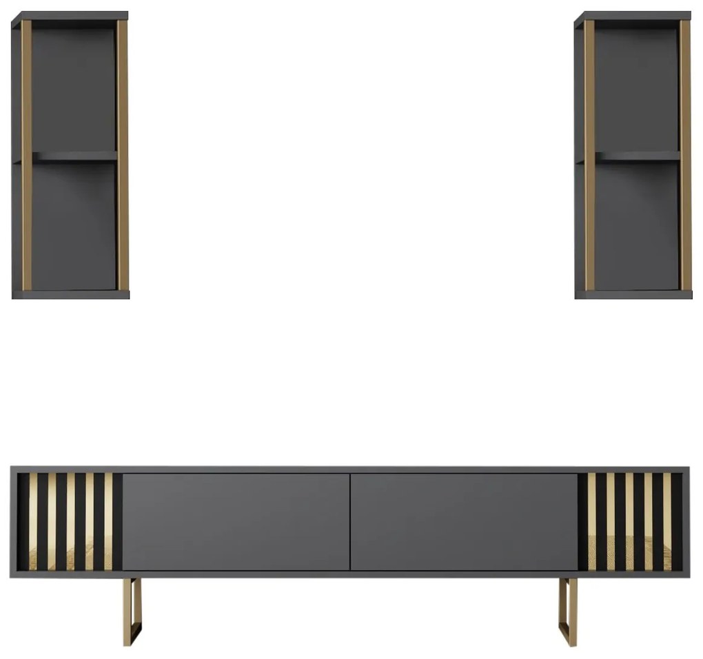 Nappali fal Golden (antracit + arany). 1072968